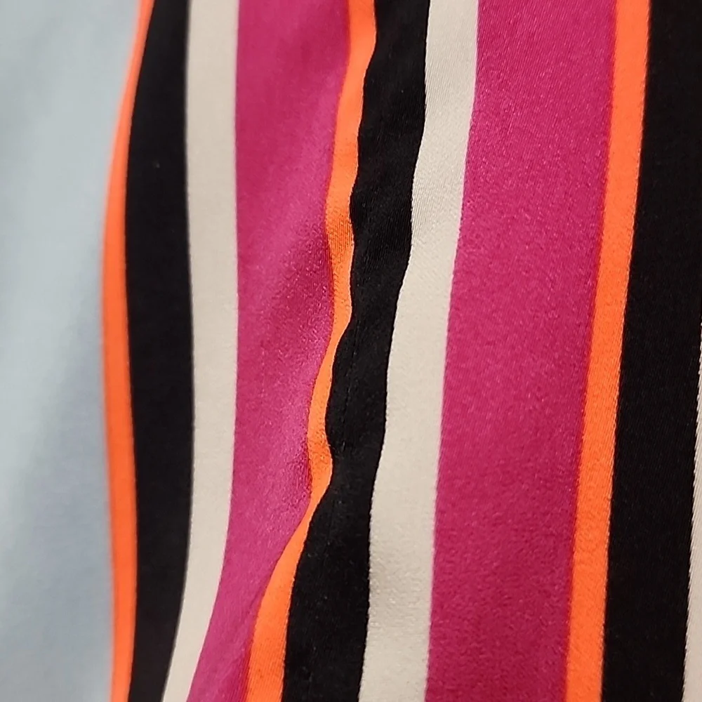 EXPRESS Striped Wrap Blouse - Picture 16 of 16